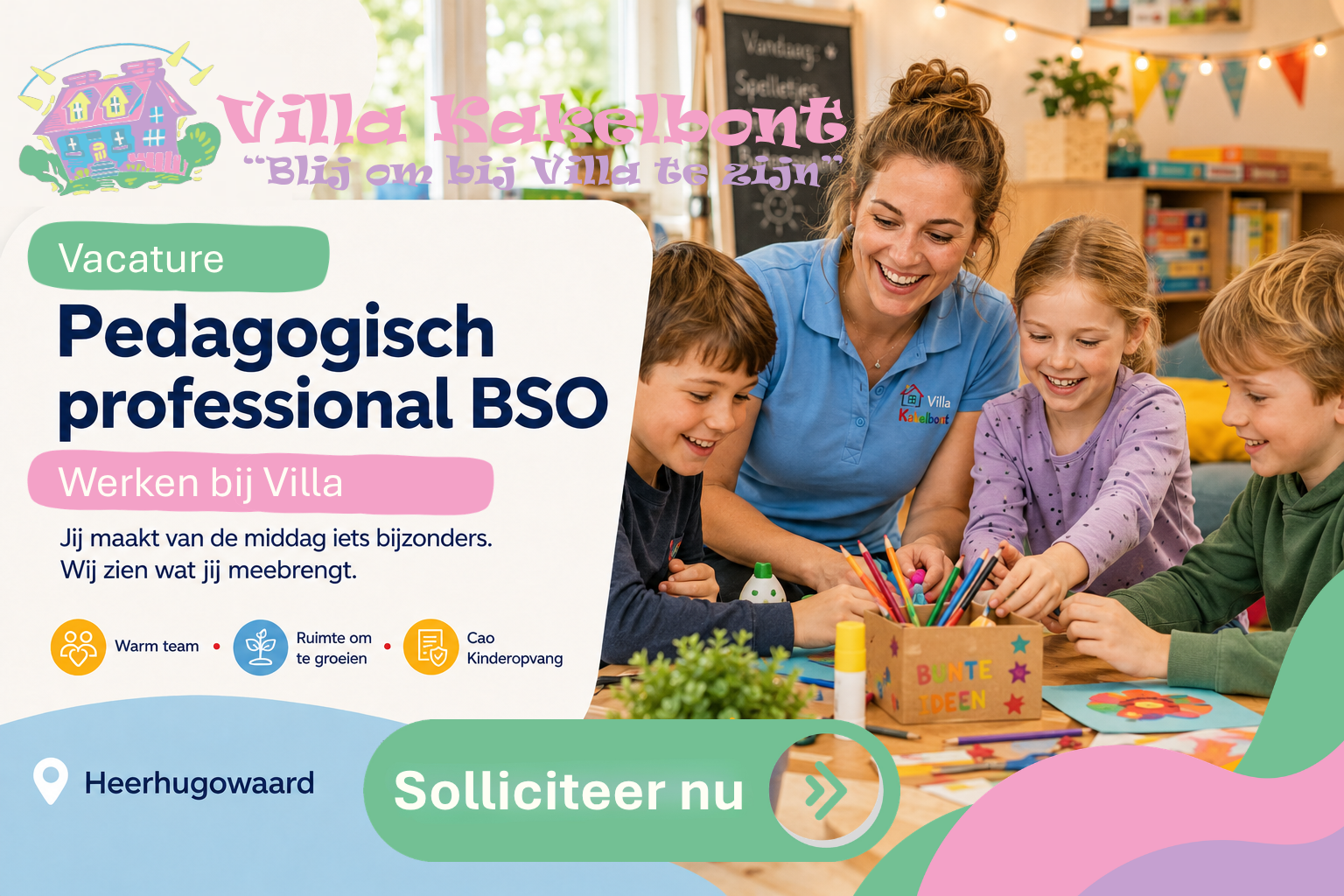 Pedagogisch Professional BSO 3, 4 Of 5 Dagen Per Week